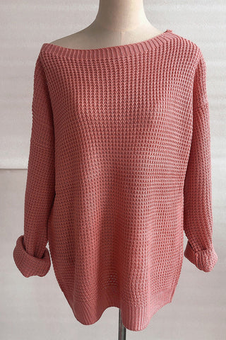 Off-Shoulder Knit Sweater
