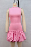 Open Back Panel Fit and Flare Dress