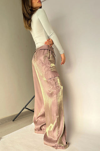 Wide-Leg Cargo Pants
