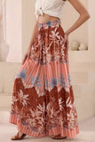 Floral Wide-Leg Casual Pants