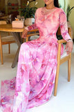 Floral Elegance Evening Dress