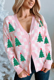 Festive Button-Up Cardigan