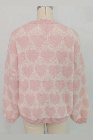 Heart Pattern Sweater