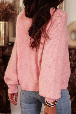 Embellished Button Sweater
