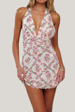 Halter Polka Dot Mini Dress