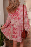 Bohemian Print Swing Dress