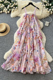 Flowing Ruffled Vacation Dress