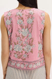 Floral Tie-Front Vest