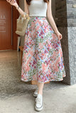 Floral A-Line Casual Skirt