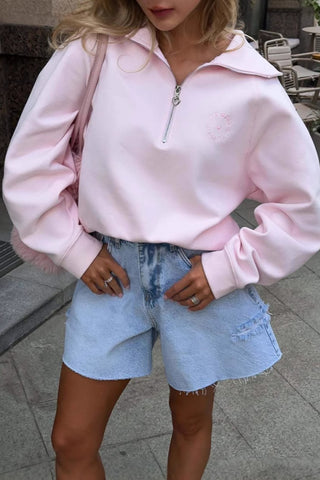 Playful "Princess" Pattern Sweatshirt