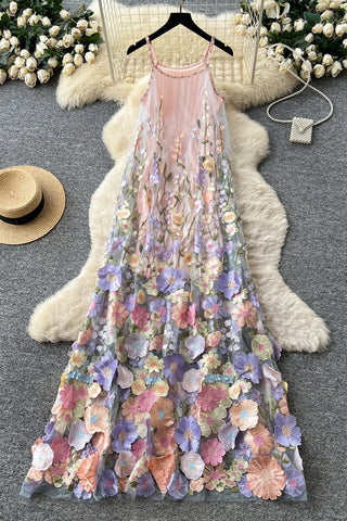 Floral Pattern Maxi Dress