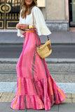 Floral Tiered Maxi Skirt