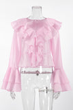 Flowy Layered Ruffle Blouse
