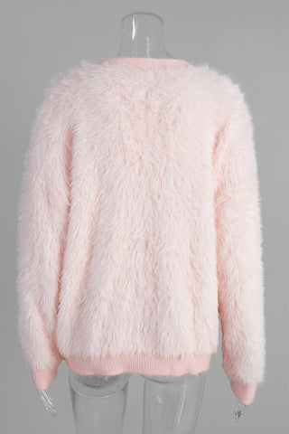 Button-Up Fuzzy Cardigan