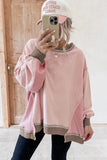 Oversized Patchwork Sweatshirt