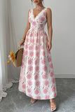 Maxi Dress with Floral Print