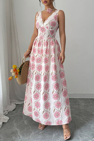 Maxi Dress with Floral Print