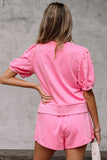 Pearl Puff Sleeve Lounge Set