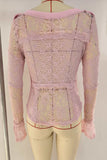 Lace Long-Sleeve T-Shirt