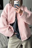 Textured Open-Front Jacket