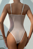 Strappy Sheer Panel Bodysuit