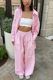 Casual Relaxed Pants Set