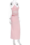 Sleek Cutout Evening Dress