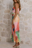 One-Shoulder Draped Casual Dress