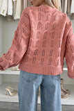 Open-Knit Cardigan Sweater