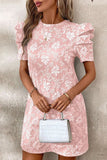 Floral Embroidered Casual Dress