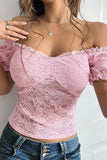 Off-Shoulder Lace Blouse