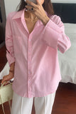 Classic Long Sleeve Button-Up Blouse