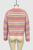 Button-Up Striped Cardigan