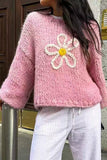 Daisy Accent Knit Sweater