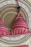 Striped Bikini Set with Cover-Up