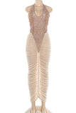 Halter Neck Evening Dress