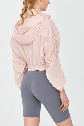 Hooded Drawstring Jacket