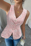 Elegant Button-Front Tank Top