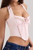 Lace-Up Halter Top