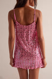 Sequin-Embellished Mini Dress
