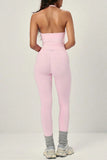 Halter Neck Ruched Tank Top