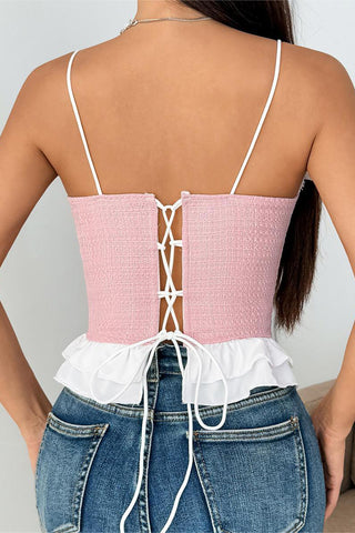 Stylish Ruffled Camisole Top