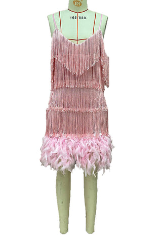 Fringe-Trim Night Out Dress