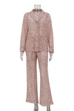 Chic Lace Pants Set