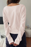 Polka Dot Long Sleeve Top