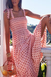 Smocked Tie-Strap Dress