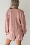 Button-Up Lounge Short Set