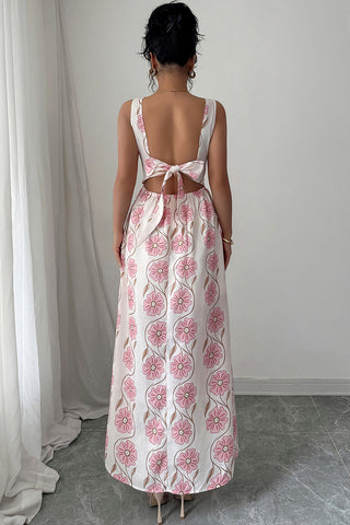 Maxi Dress with Floral Print