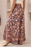 Floral Wide-Leg Casual Pants