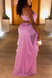 Elegant Draped Skirt Set